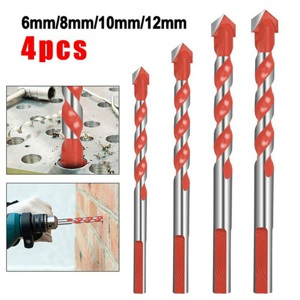 5 x Multifunctional Drill Bits Ceramic Glass Punching Hole Working Tool 6-12mm 